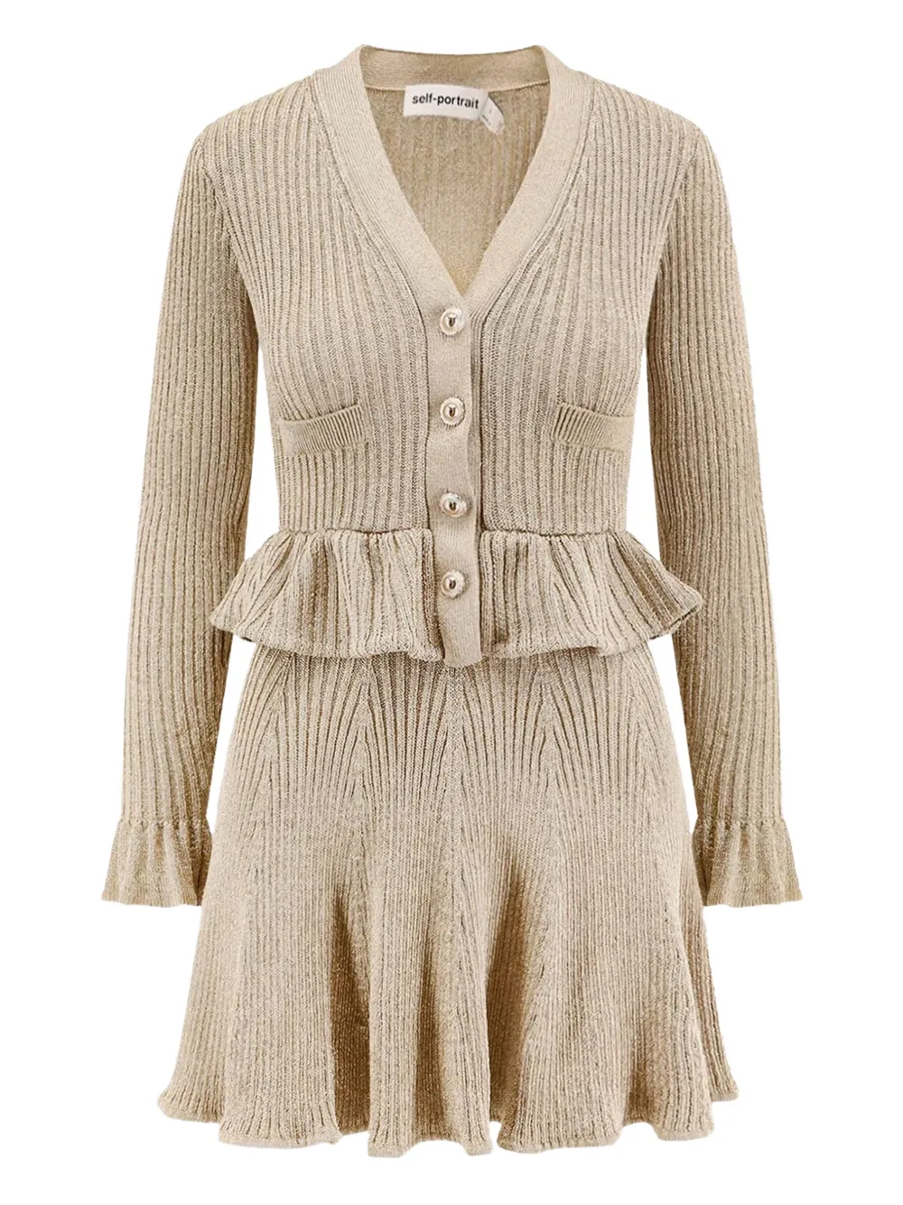 Мини-платье в рубчик Self-Portrait, коричневый
Мини-платье в рубчик Self-Portrait, коричневый