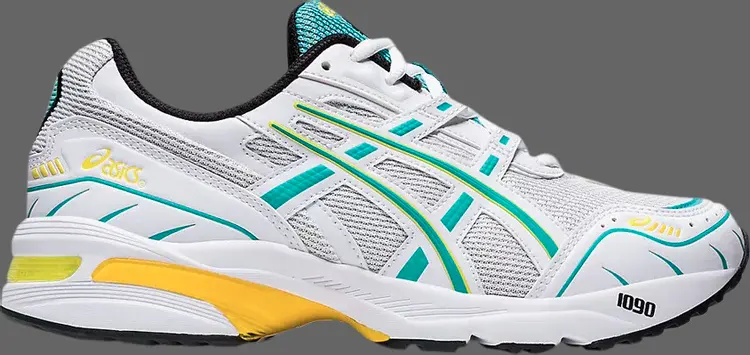 Кроссовки gel 1090 'white techno cyan' Asics, белый 
Кроссовки gel 1090 'white techno cyan' Asics, белый