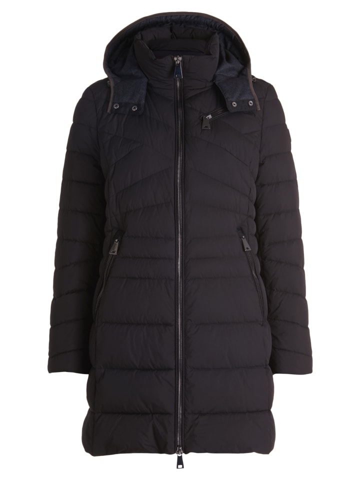 Стеганое пальто со съемным капюшоном черного цвета Gil Bret
Стеганое пальто со съемным капюшоном черного цвета Gil Bret