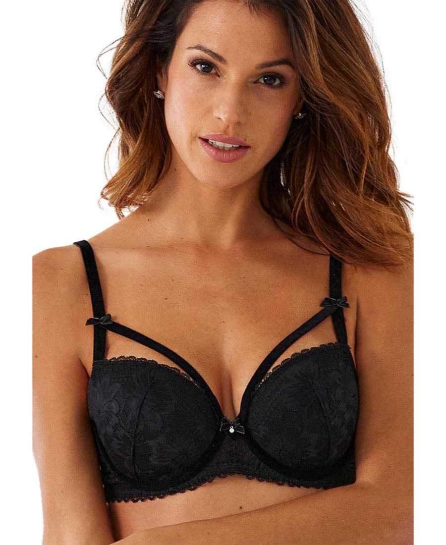 Женский кружевной бюстгальтер-балконет LASCANA, Black
Женский кружевной бюстгальтер-балконет LASCANA, Black