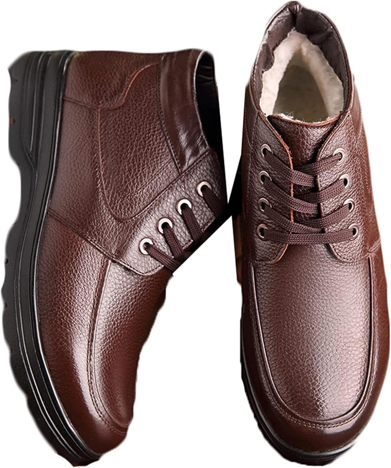 Мужские зимние ботинки Yiozoi, высокие, с теплым бархатным утеплителем, для улицы и бизнеса, на шнуровке, противоскользящие, мягкие повседневные кожаные ботинки до щиколотки, коричневый
Мужские зимние ботинки Yiozoi, высокие, с теплым бархатным утеплителем, для улицы и бизнеса, на шнуровке, противоскользящие, мягкие повседневные кожаные ботинки до щиколотки, коричневый