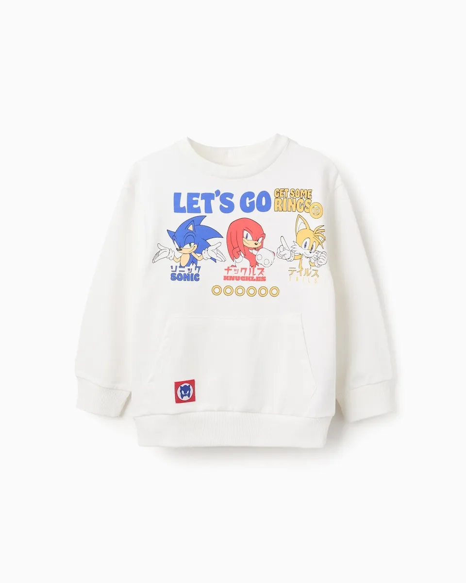 Детская толстовка 100% хлопок с принтом Соник Zippy, белый
Детская толстовка 100% хлопок с принтом Соник Zippy, белый