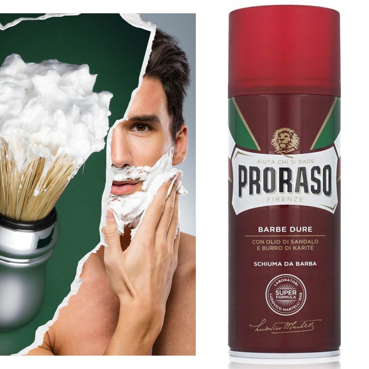 Proraso Barbe dure, Пена для бритья для жесткой бороды с сандаловым маслом, 400мл
Proraso Barbe dure, Пена для бритья для жесткой бороды с сандаловым маслом, 400мл