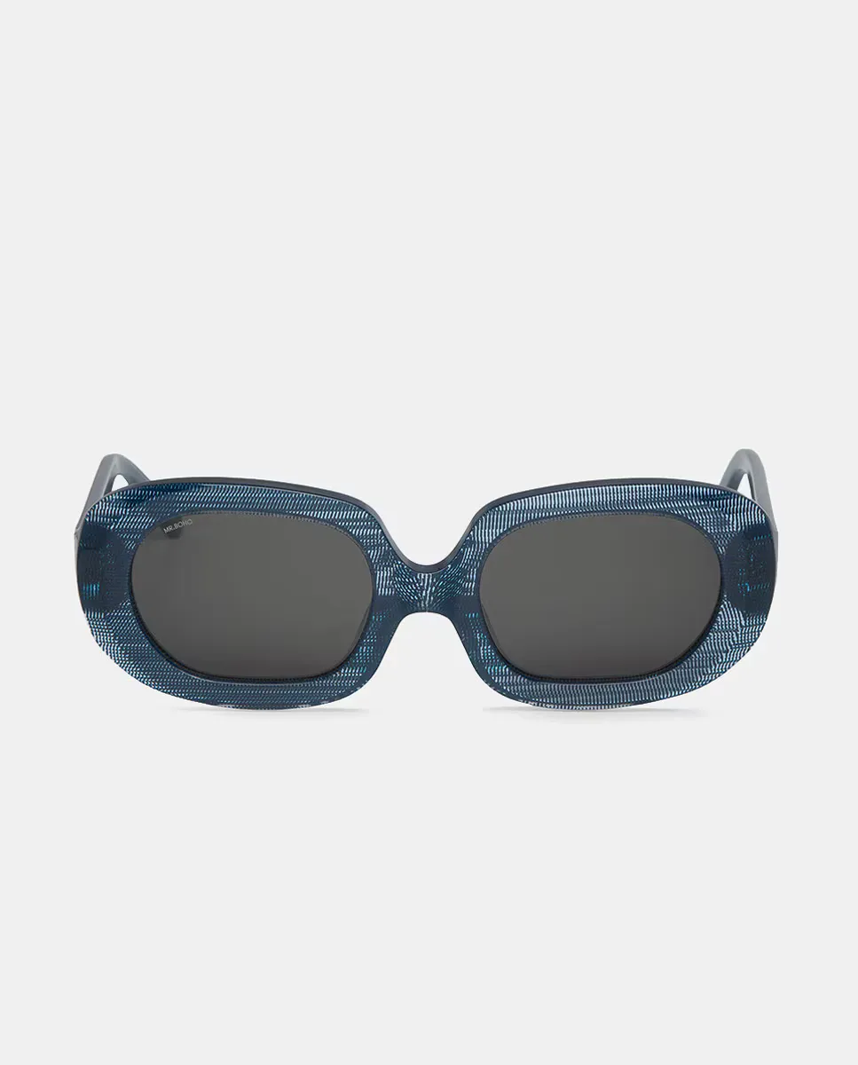 Женские овальные солнцезащитные очки из коричневого ацетата Mr. Boho, синий
Женские овальные солнцезащитные очки из коричневого ацетата Mr. Boho, синий