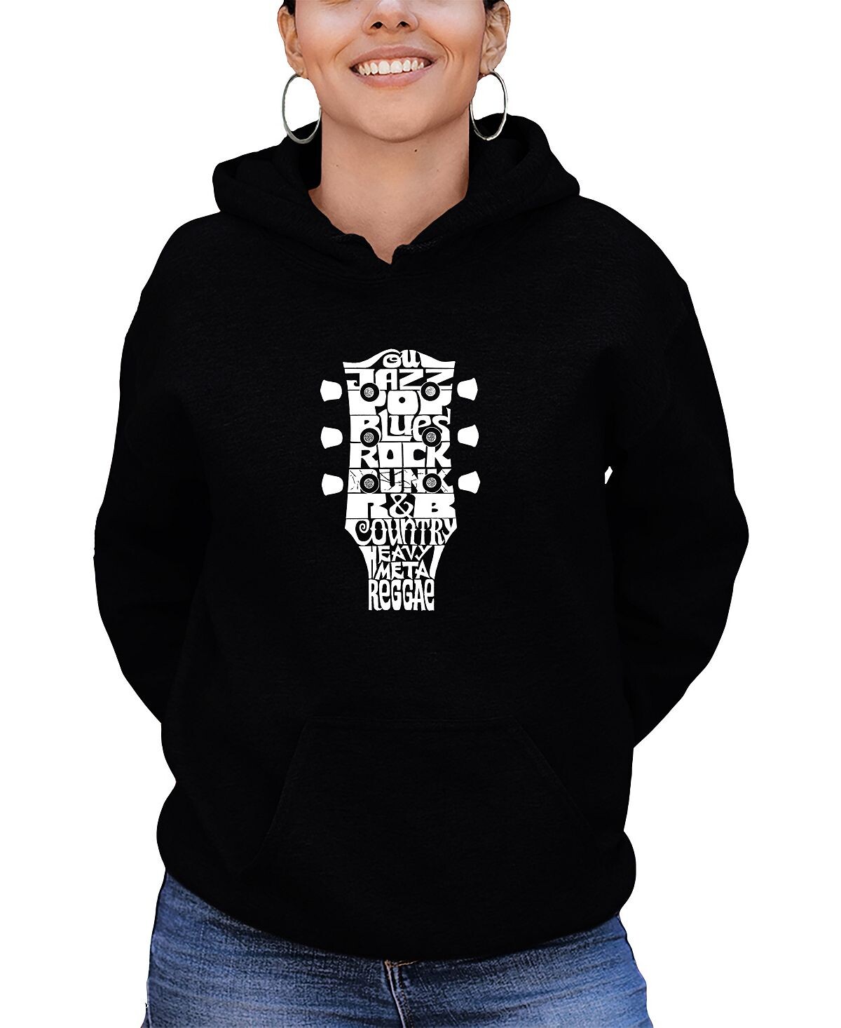 Женская толстовка с капюшоном word art guitar head music genres sweatshirt top LA Pop Art, черный
Женская толстовка с капюшоном word art guitar head music genres sweatshirt top LA Pop Art, черный