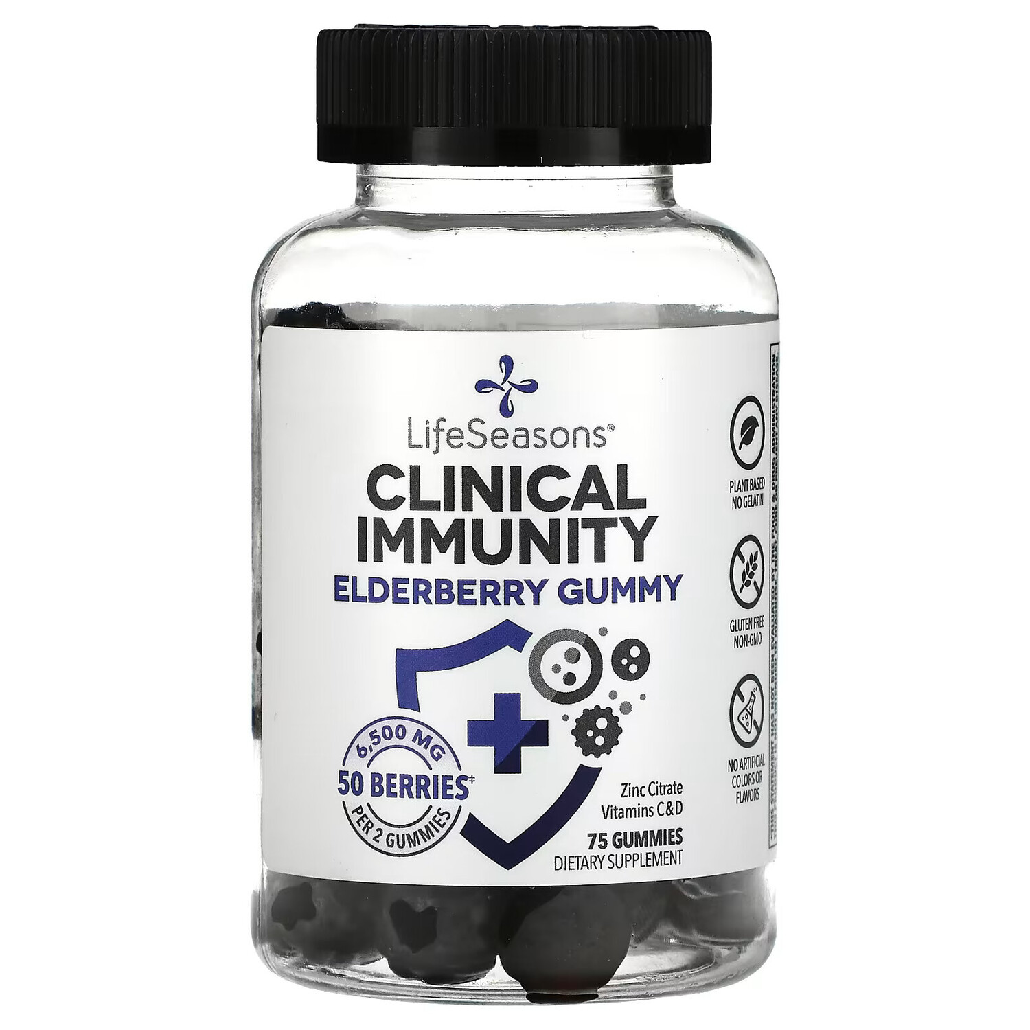 LifeSeasons, Clinical Immunity, жевательные таблетки с бузиной, 3250 мг, 75 жевательных таблеток
LifeSeasons, Clinical Immunity, жевательные таблетки с бузиной, 3250 мг, 75 жевательных таблеток