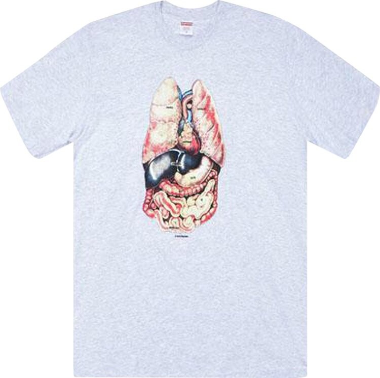 Футболка Supreme Guts Tee 'Ash Grey', серый 
Футболка Supreme Guts Tee 'Ash Grey', серый