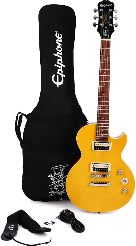 Epiphone Slash "AFD" Les Paul Special-II Outfit - Appetite Amber ENA2AANH3
Epiphone Slash "AFD" Les Paul Special-II Outfit - Appetite Amber ENA2AANH3
