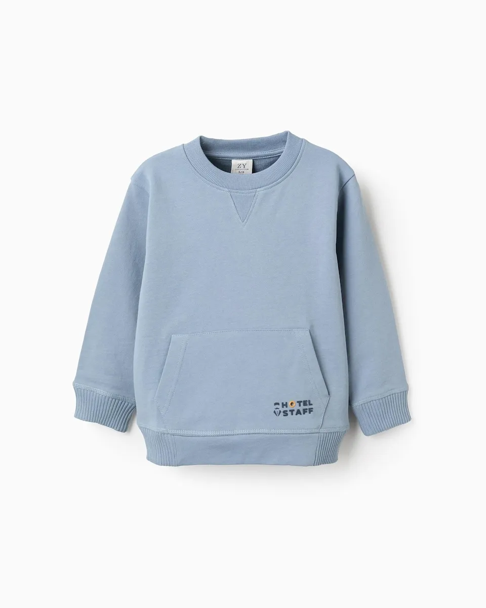 Детская толстовка с длинным рукавом светло-голубого цвета Zippy, светло-голубой
Детская толстовка с длинным рукавом светло-голубого цвета Zippy, светло-голубой