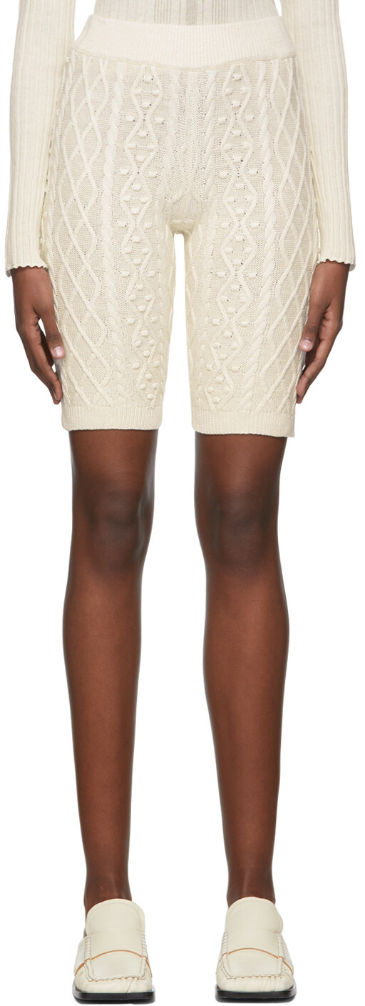 Шорты Musa из шелка и льна Off-White Loulou Studio
Шорты Musa из шелка и льна Off-White Loulou Studio