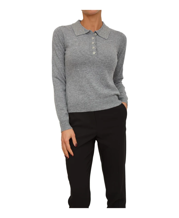 Вязаная рубашка-поло Fracomina, серый
Вязаная рубашка-поло Fracomina, серый