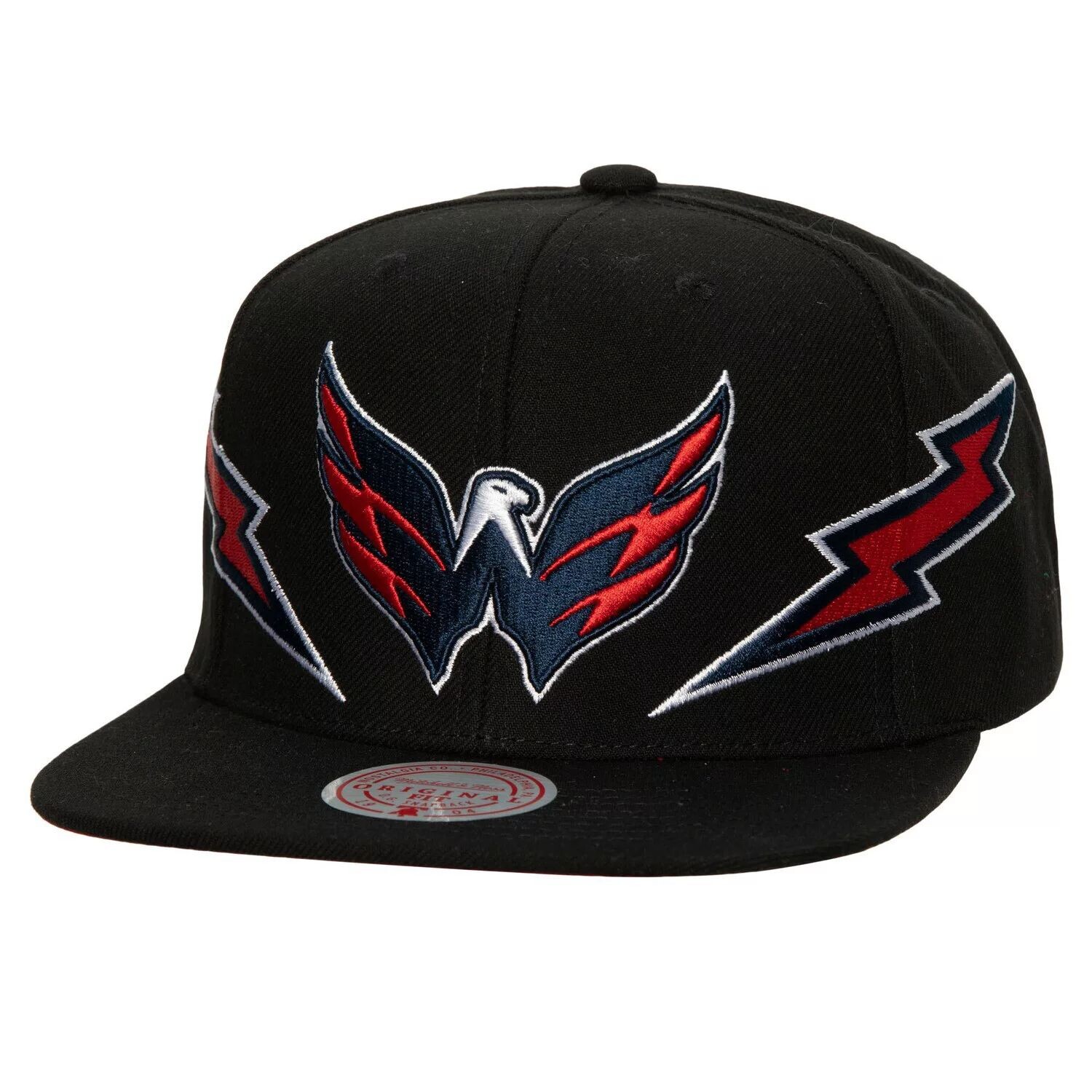 Мужская черная кепка с молнией Mitchell & Ness Washington Capitals Double Trouble Snapback
Мужская черная кепка с молнией Mitchell & Ness Washington Capitals Double Trouble Snapback