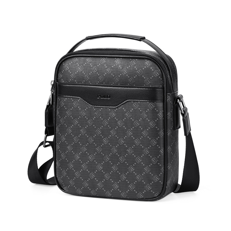 POLO Черная мужская сумка через плечо из ПВХ большого размера, Black Style 2
POLO Черная мужская сумка через плечо из ПВХ большого размера, Black Style 2