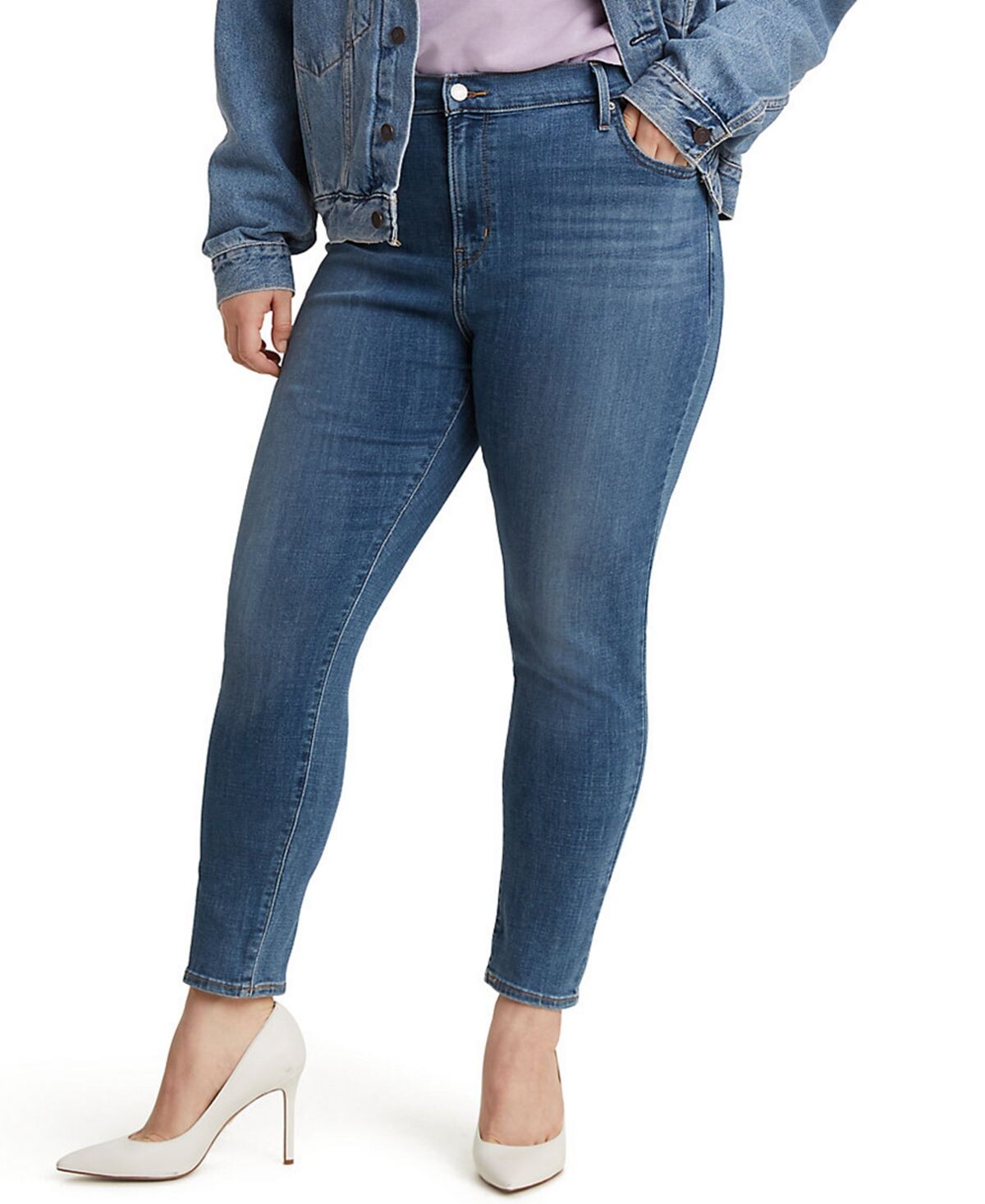 Джинсы-скинни trendy plus size 721 с высокой посадкой Levi's, мульти 
Джинсы-скинни trendy plus size 721 с высокой посадкой Levi's, мульти