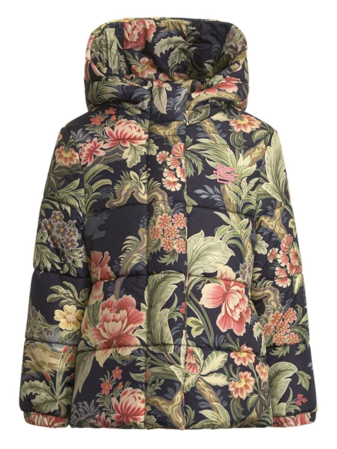 ETRO KIDS пуховик с цветочным принтом, синий
ETRO KIDS пуховик с цветочным принтом, синий