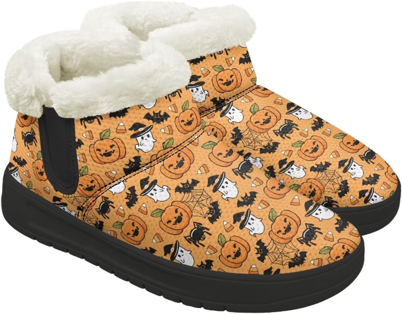 Женские и мужские зимние ботинки Forchrinse на Хэллоуин с меховой подкладкой, модные теплые ботильоны, Halloween Ghost Pumpkin Printed
Женские и мужские зимние ботинки Forchrinse на Хэллоуин с меховой подкладкой, модные теплые ботильоны, Halloween Ghost Pumpkin Printed
