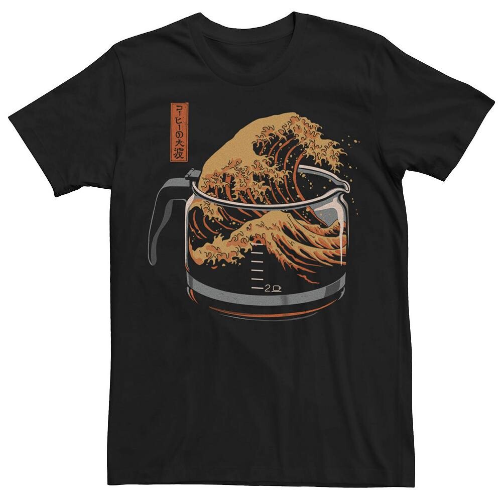 Мужская футболка с рисунком The Great Wave Of Coffee Pot Licensed Character, черный
Мужская футболка с рисунком The Great Wave Of Coffee Pot Licensed Character, черный