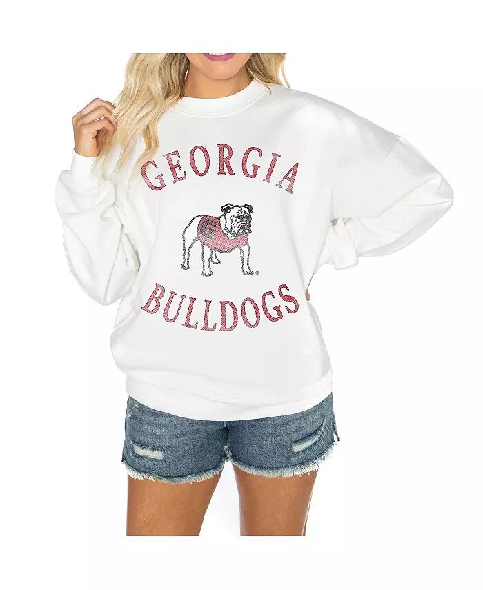Женская белая флисовая толстовка-пуловер Georgia Bulldogs Good Vibes Premium с заниженными плечами Gameday Couture
Женская белая флисовая толстовка-пуловер Georgia Bulldogs Good Vibes Premium с заниженными плечами Gameday Couture