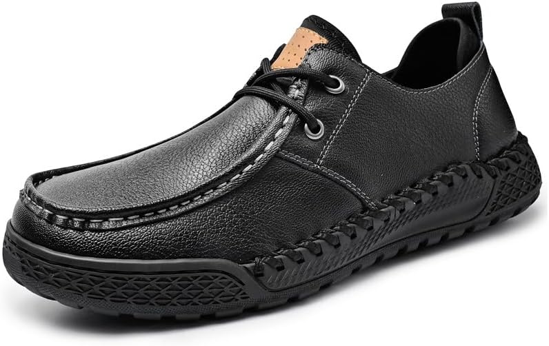 Мужские кожаные оксфорды, деловые повседневные лоферы, удобные, легкие, дышащие, противоскользящие туфли Asifn, черный
Мужские кожаные оксфорды, деловые повседневные лоферы, удобные, легкие, дышащие, противоскользящие туфли Asifn, черный