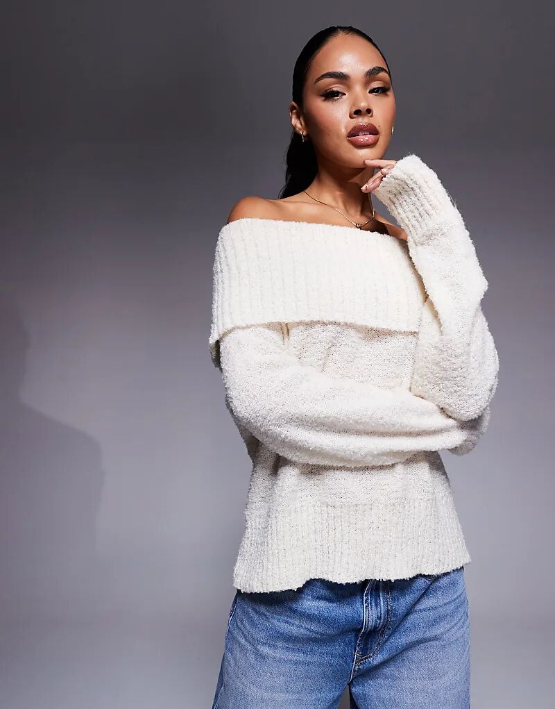 Джемпер принцессы Полли Паркли из букле с глубоким вырезом и вырезом лодочкой кремового цвета
Джемпер принцессы Полли Паркли из букле с глубоким вырезом и вырезом лодочкой кремового цвета