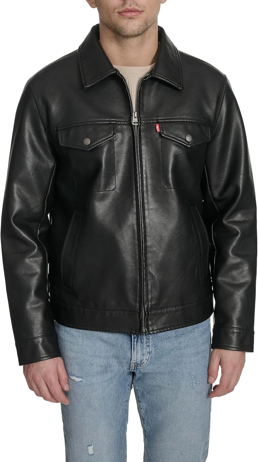 Мужская куртка Levi's из искусственной кожи Levi's Modern Trucker Jacket, Black
Мужская куртка Levi's из искусственной кожи Levi's Modern Trucker Jacket, Black