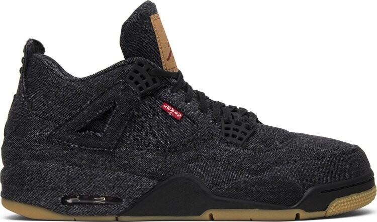 Кроссовки Levis x Air Jordan 4 Retro Black Denim, черный 
Кроссовки Levis x Air Jordan 4 Retro Black Denim, черный