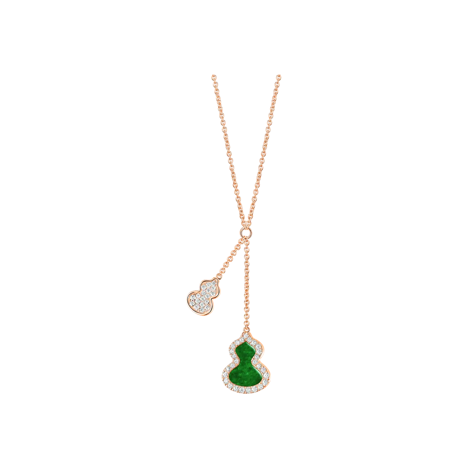 Колье Qeelin Wulu из розового золота с нефритом и бриллиантами
Колье Qeelin Wulu из розового золота с нефритом и бриллиантами