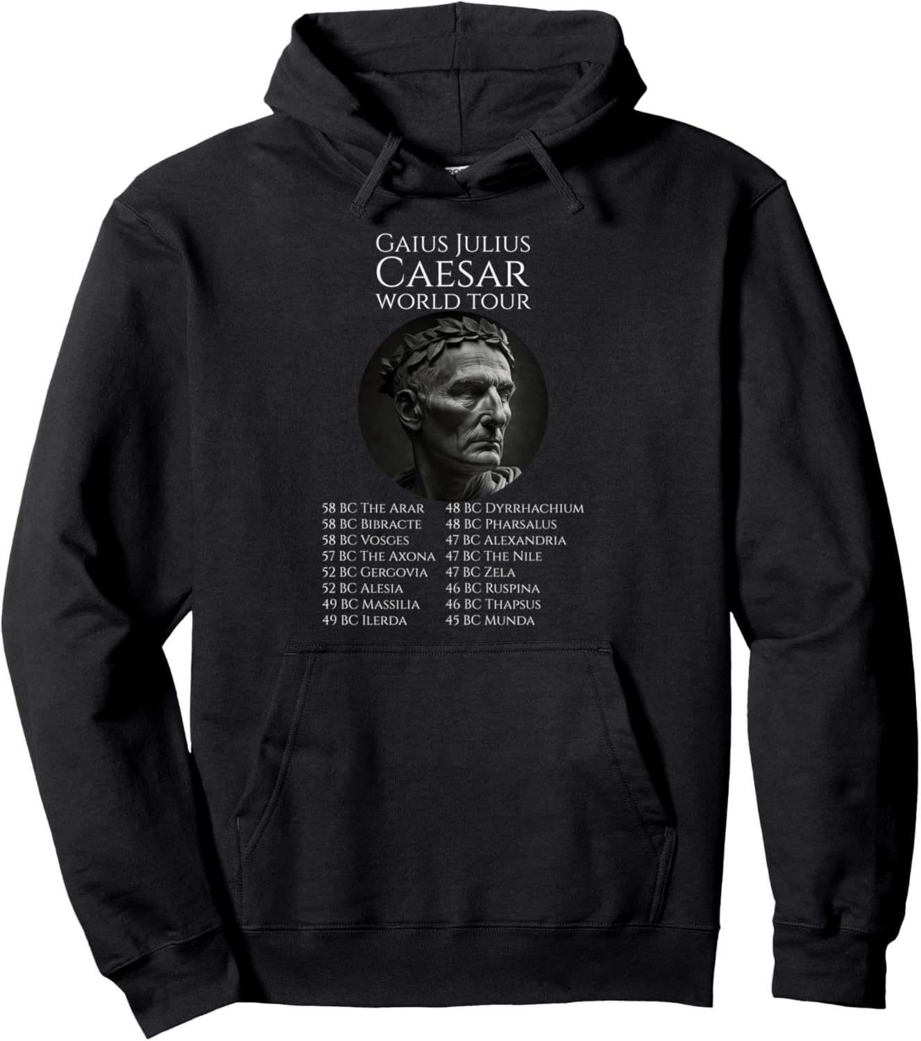 Мировое турне Гая Юлия Цезаря - Древнеримская история - Худи SPQR Gaius Julius Caesar Roman History Apparel, черный
Мировое турне Гая Юлия Цезаря - Древнеримская история - Худи SPQR Gaius Julius Caesar Roman History Apparel, черный