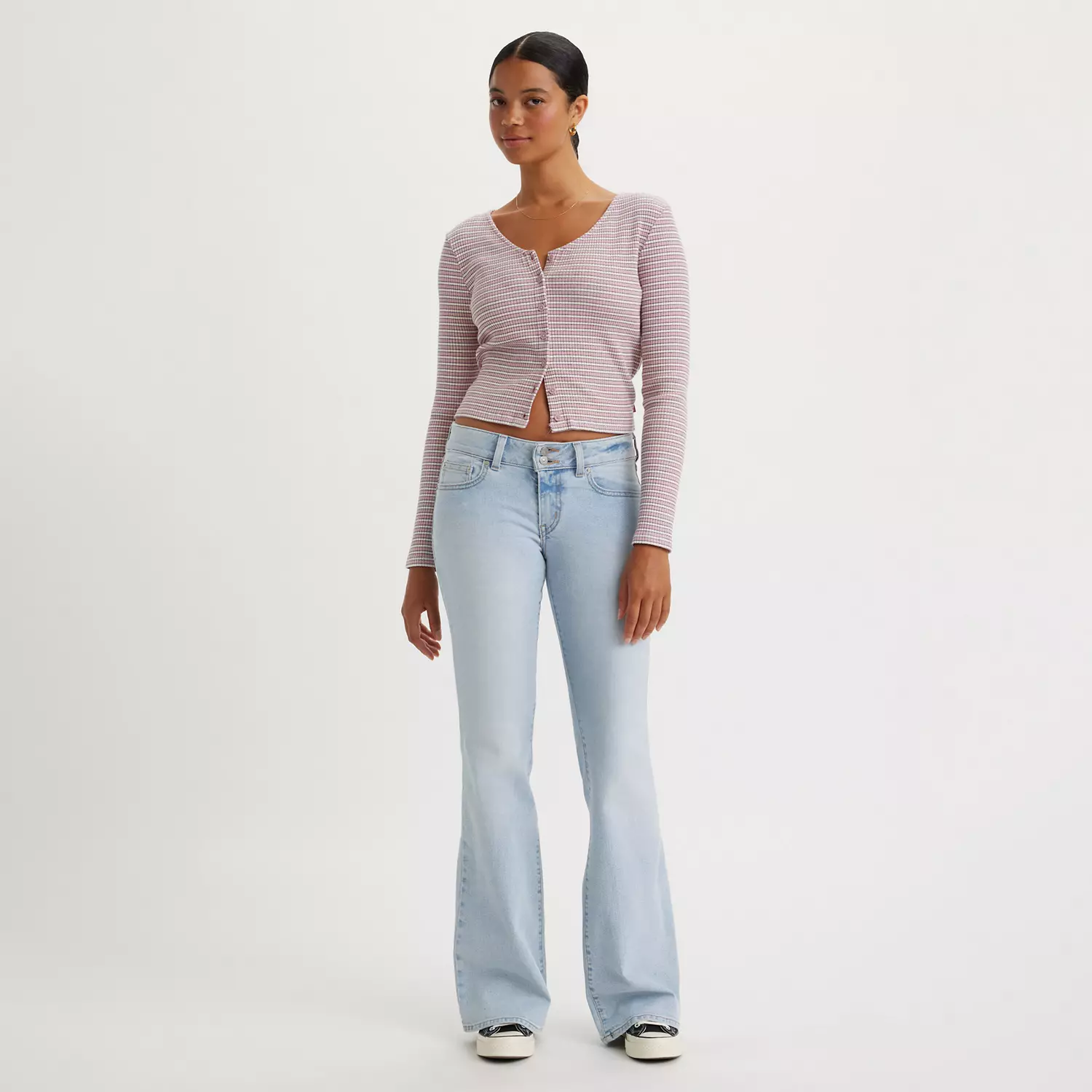 Суперрасклешенные женские джинсы Levi's, цвет Whoops I Did It Again - Light Wash
Суперрасклешенные женские джинсы Levi's, цвет Whoops I Did It Again - Light Wash