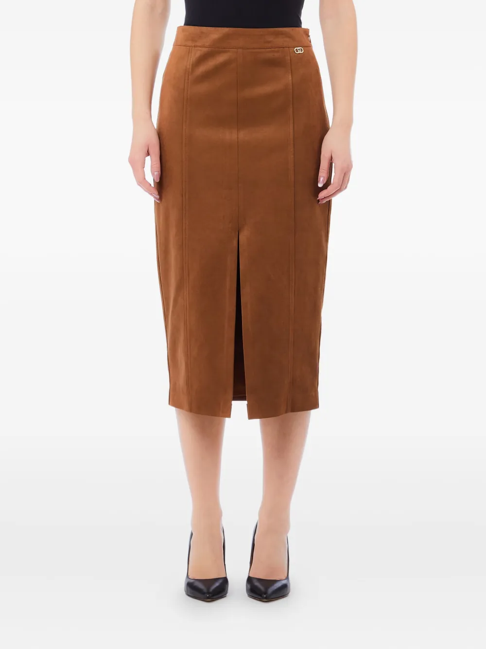 Юбка с разрезом спереди LIU JO, коричневый
Юбка с разрезом спереди LIU JO, коричневый