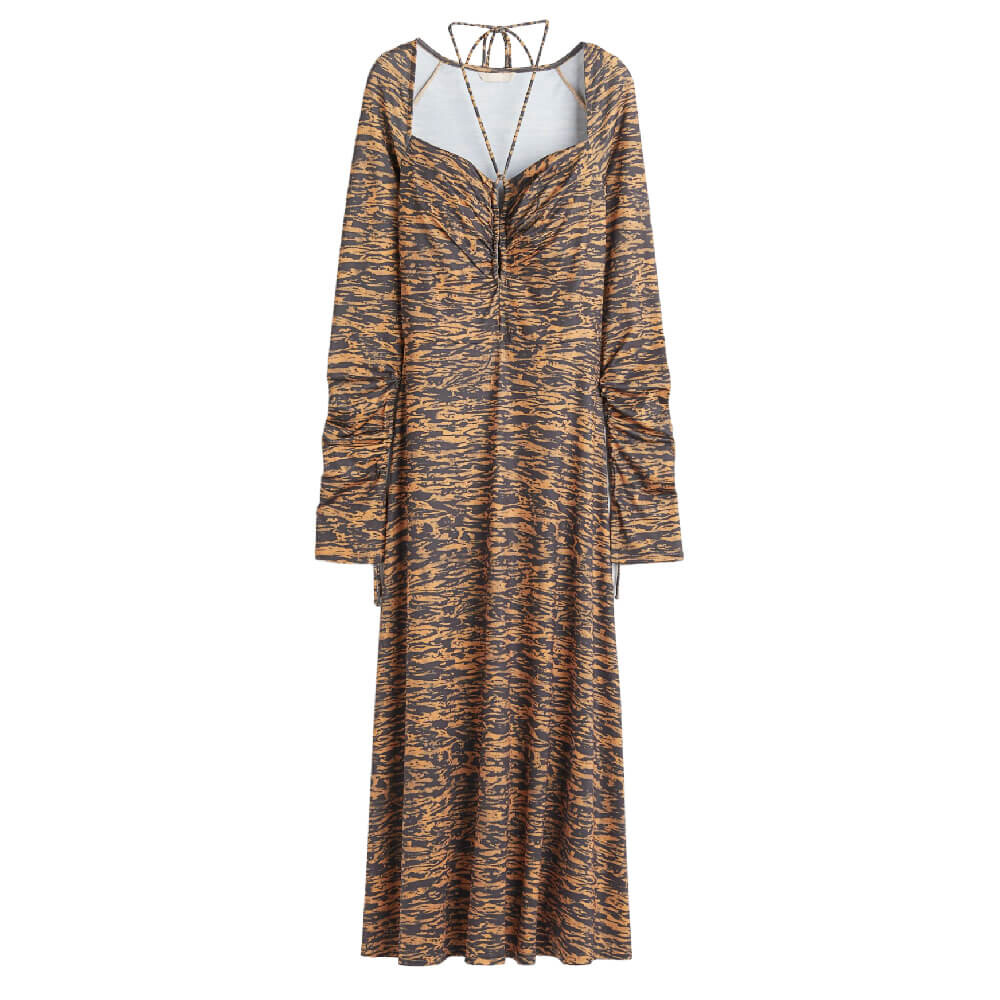 Платье H&M Halterneck Cut-out, коричневый/черный
Платье H&M Halterneck Cut-out, коричневый/черный