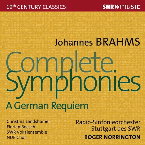 CD диск Brahms / Norrington / Ndr Chor: Complete Symphonies
CD диск Brahms / Norrington / Ndr Chor: Complete Symphonies