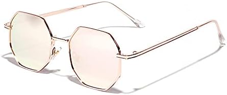 Солнцезащитные очки в ретро-стиле с металлической оправой и шестиугольным оправой, цвет розовое золото, защита от ультрафиолета UV400, модель 2027 года MTZJH, Pink Mirror
Солнцезащитные очки в ретро-стиле с металлической оправой и шестиугольным оправой, цвет розовое золото, защита от ультрафиолета UV400, модель 2027 года MTZJH, Pink Mirror