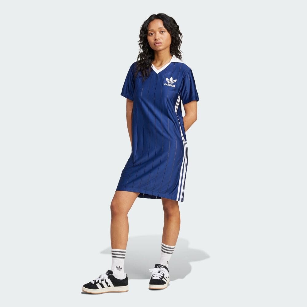 Платье Adidas Adicolor Three Stripes Pinstripe Dress, цвет Dark Blue
Платье Adidas Adicolor Three Stripes Pinstripe Dress, цвет Dark Blue