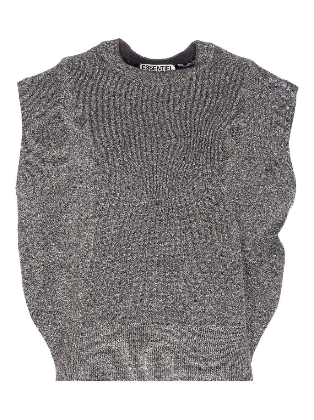 Топ с круглым вырезом и металлическим эффектом Essentiel Antwerp, серый
Топ с круглым вырезом и металлическим эффектом Essentiel Antwerp, серый