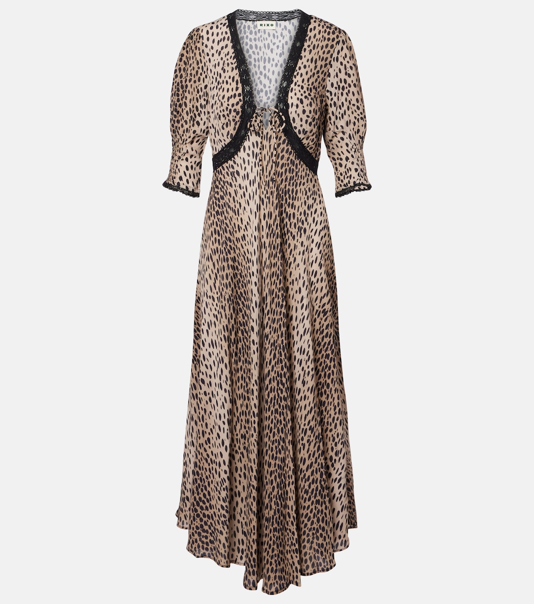 Платье миди из крепдешина с принтом Amina Rixo, Antelope Spot Black
Платье миди из крепдешина с принтом Amina Rixo, Antelope Spot Black