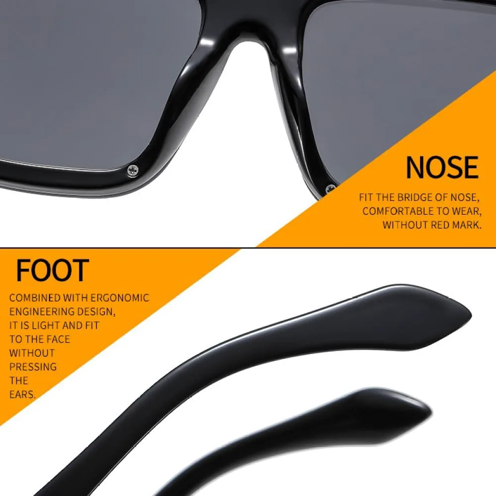 MUTYNE Модные повседневные квадратные солнцезащитные очки для женщин и мужчин в стиле ретро с заклепками, роскошные солнцезащитные очки с линзами UV400, Pink Tea Pink
MUTYNE Модные повседневные квадратные солнцезащитные очки для женщин и мужчин в стиле ретро с заклепками, роскошные солнцезащитные очки с линзами UV400, Pink Tea Pink