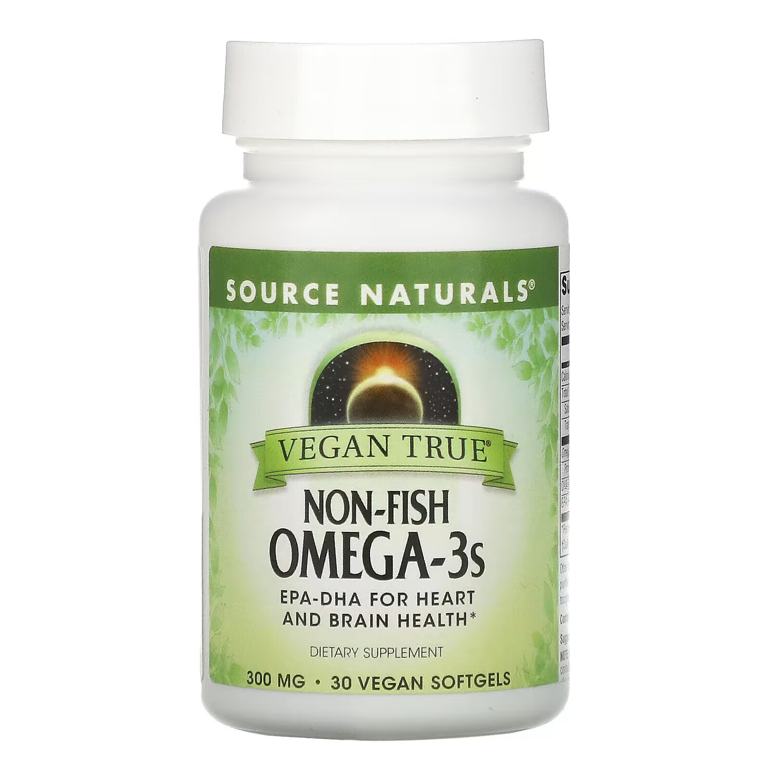 Source Naturals, Vegan True, омега-3 жирные кислоты не из рыбы, 300 мг, 30 веганских капсул
Source Naturals, Vegan True, омега-3 жирные кислоты не из рыбы, 300 мг, 30 веганских капсул