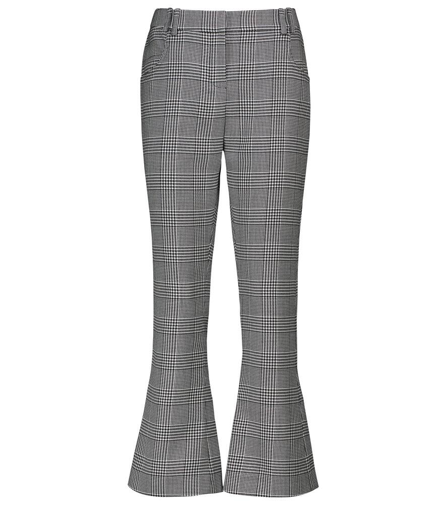 Брюки мид-райз в клетку Balmain, Blanc/Noir
Брюки мид-райз в клетку Balmain, Blanc/Noir