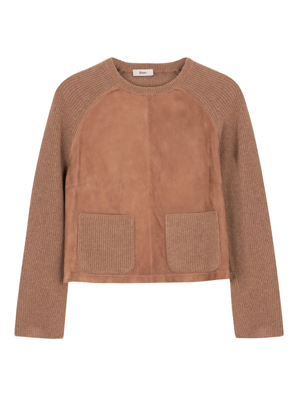 Свитер с накладным карманом Herno, коричневый
Свитер с накладным карманом Herno, коричневый