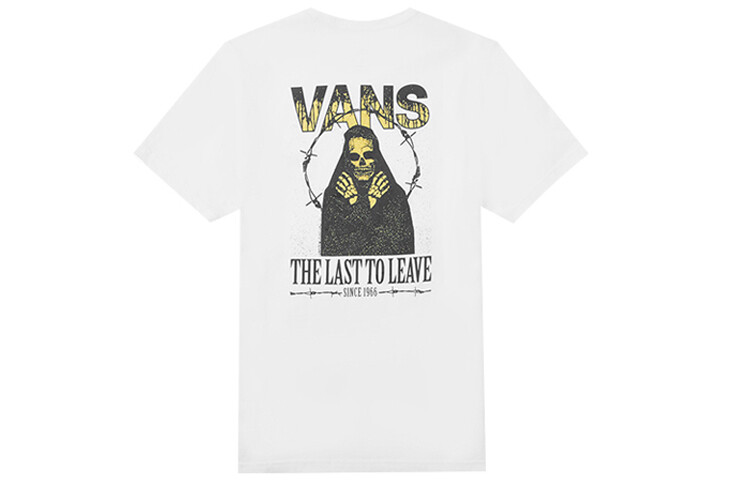 Футболка унисекс белая Vans, белый 
Футболка унисекс белая Vans, белый