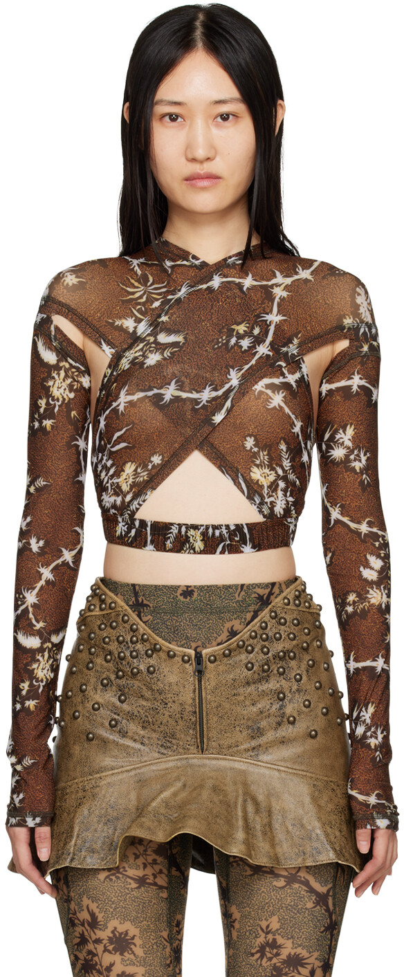 Коричневая блуза с завязками на пуговицах KNWLS, Коричневый, Коричневая блуза с завязками на пуговицах KNWLS
Коричневая блуза с завязками на пуговицах KNWLS, Коричневый, Коричневая блуза с завязками на пуговицах KNWLS