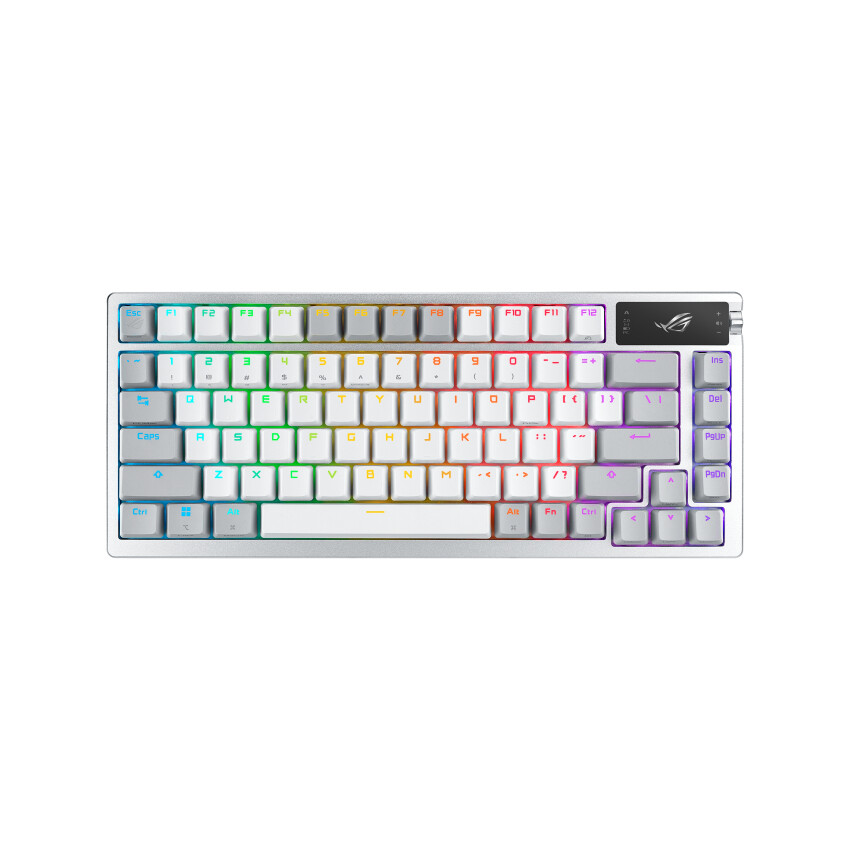 Клавиатура игровая механическая беспроводная Asus ROG Azoth, NX Snow White, PBT, английская раскладка, белый
Клавиатура игровая механическая беспроводная Asus ROG Azoth, NX Snow White, PBT, английская раскладка, белый