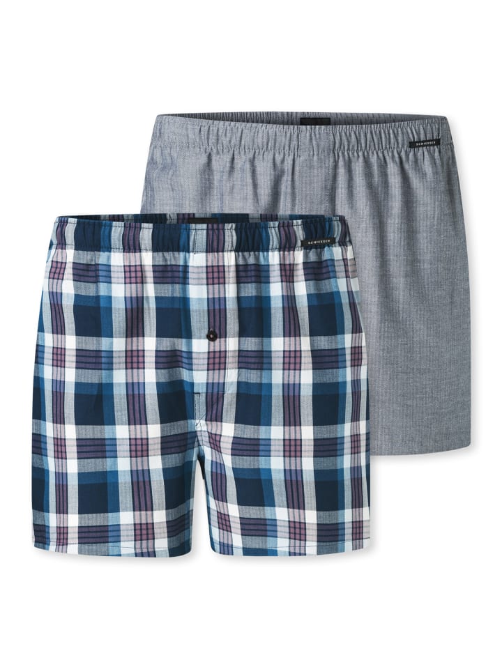 Боксеры Schiesser, синий/серый
Боксеры Schiesser, синий/серый