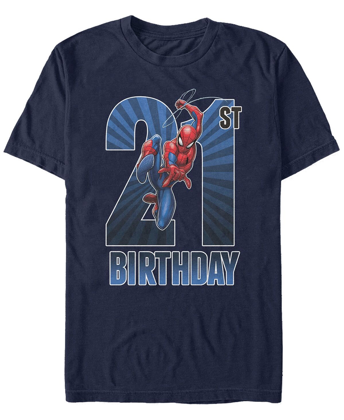 Мужская футболка с коротким рукавом marvel spider-man swinging на 21 день рождения Fifth Sun, синий
Мужская футболка с коротким рукавом marvel spider-man swinging на 21 день рождения Fifth Sun, синий