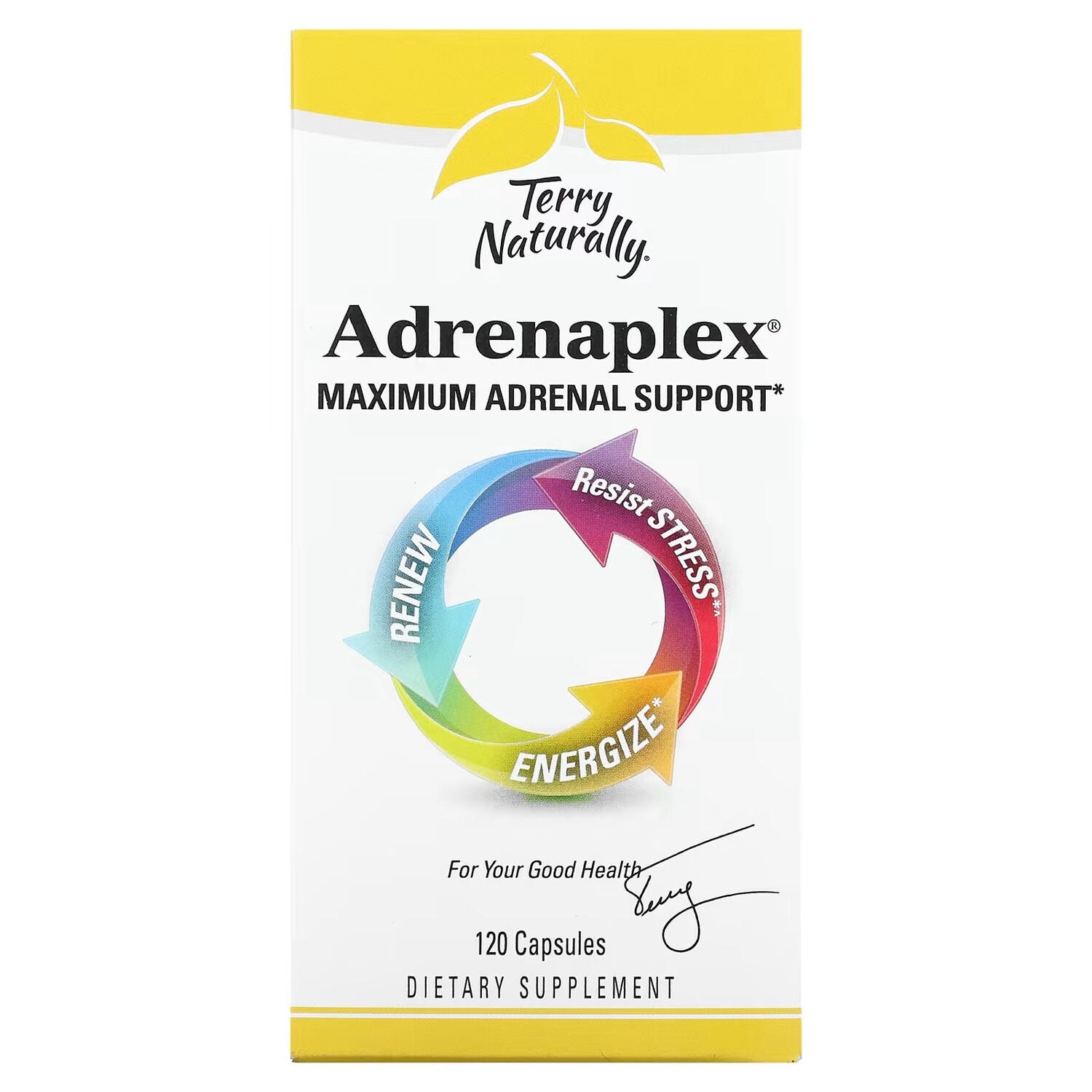 Добавка для Максимальной Поддержки Надпочечников Terry Naturally Adrenaplex, 120 капсул
Добавка для Максимальной Поддержки Надпочечников Terry Naturally Adrenaplex, 120 капсул