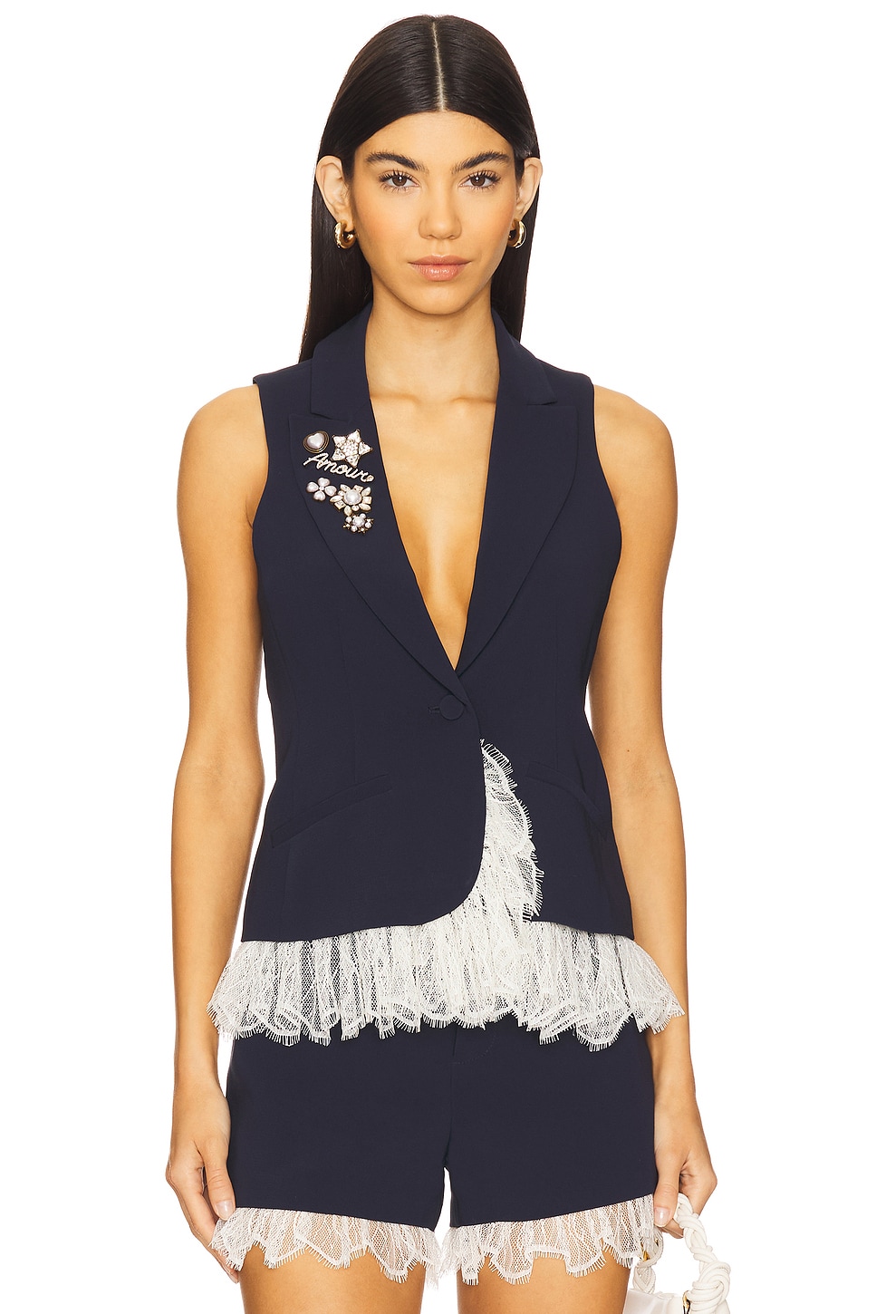 Жилет Roxie Cinq A Sept, navy & ivory
Жилет Roxie Cinq A Sept, navy & ivory