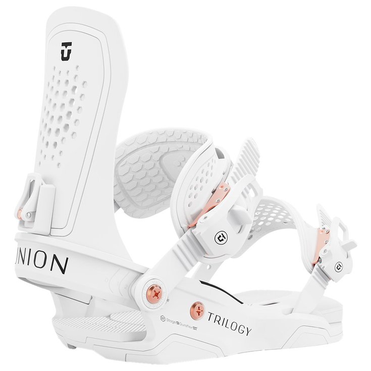 Крепления для сноуборда трилогия белые - l Union 
Крепления для сноуборда трилогия белые - l Union