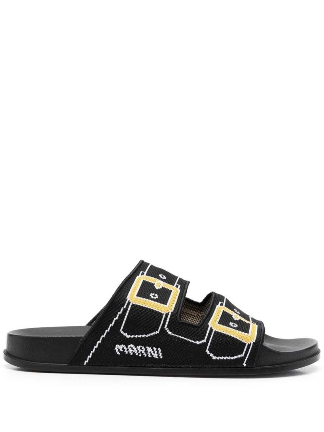 Сандалии с эффектом тромплей Marni, черный
Сандалии с эффектом тромплей Marni, черный