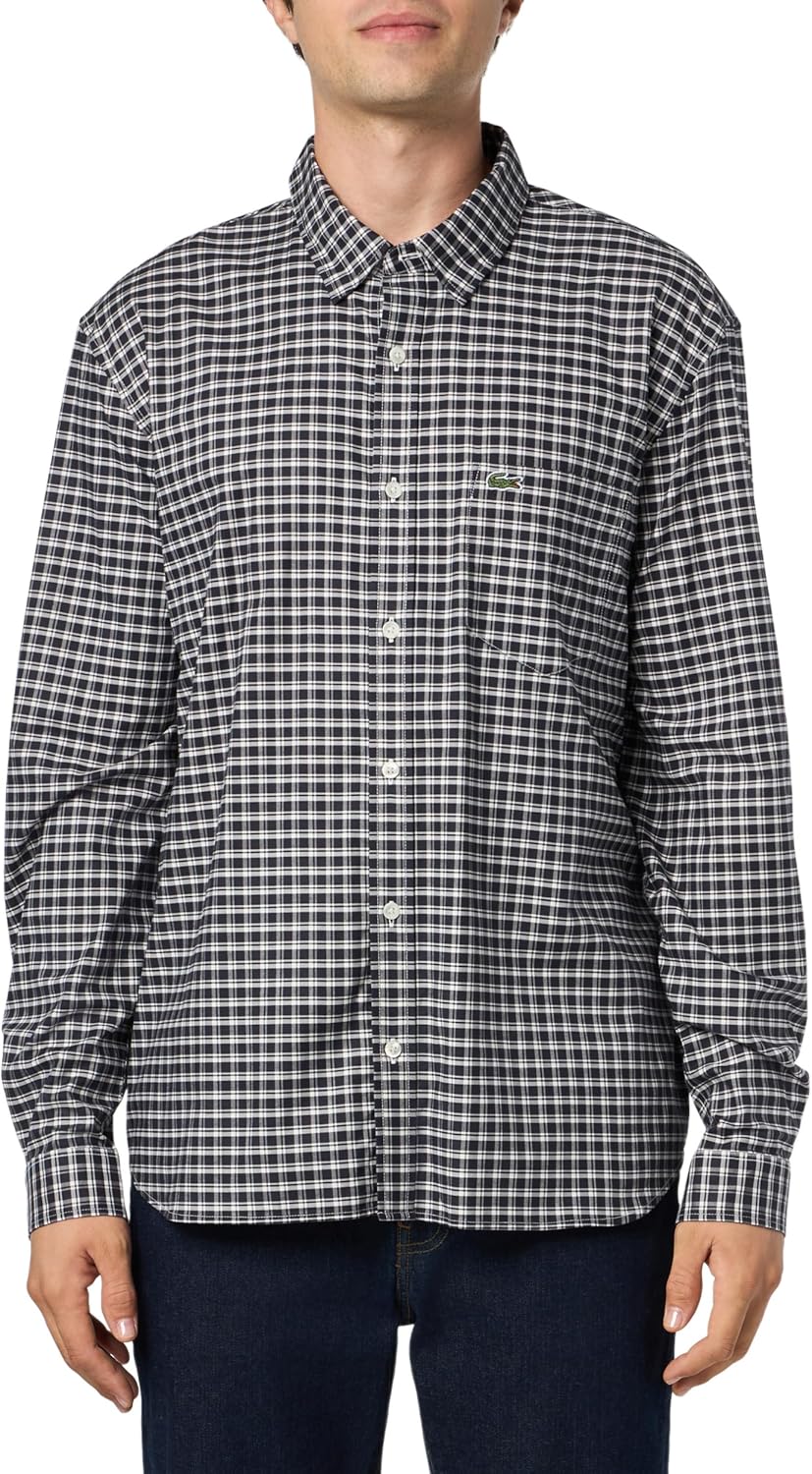 Lacoste мужская рубашка с длинным рукавом в клетку, regular fit, Flour Black
Lacoste мужская рубашка с длинным рукавом в клетку, regular fit, Flour Black
